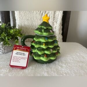 Nostalgic Tree Mug Set - Green